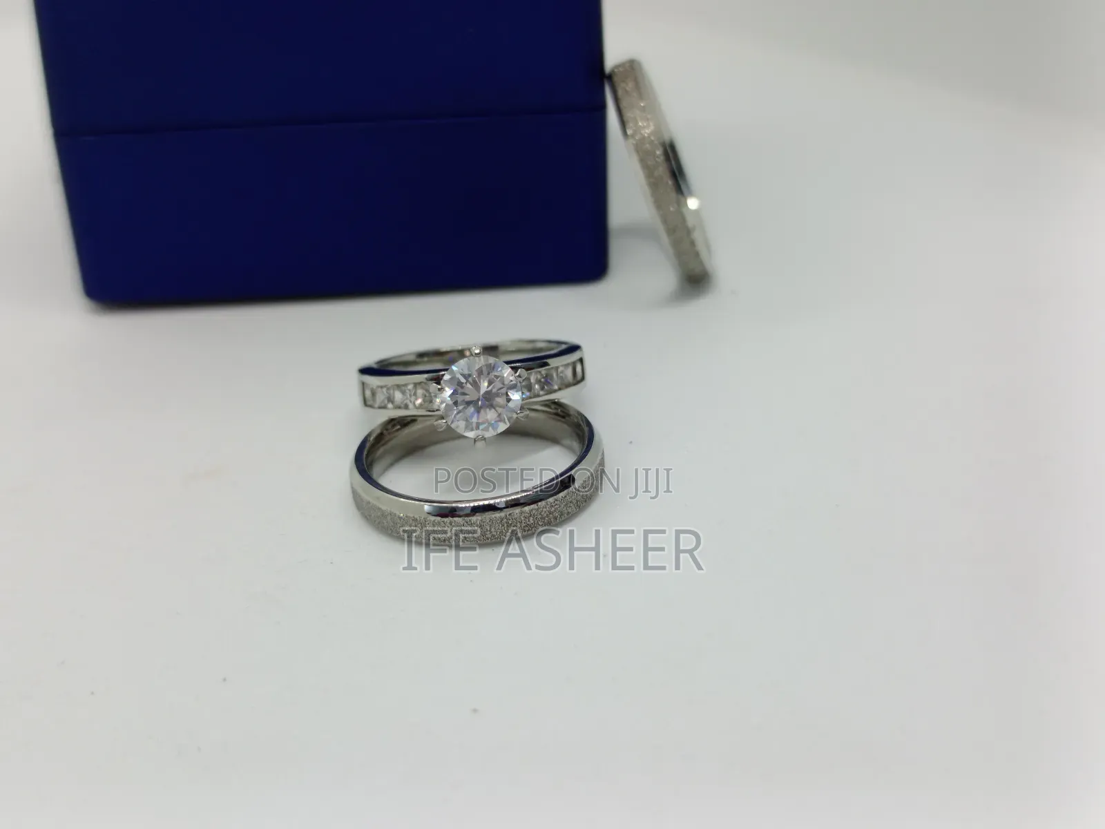 Couples Us Sterling Silver Set Of Wedding Ring - Us003