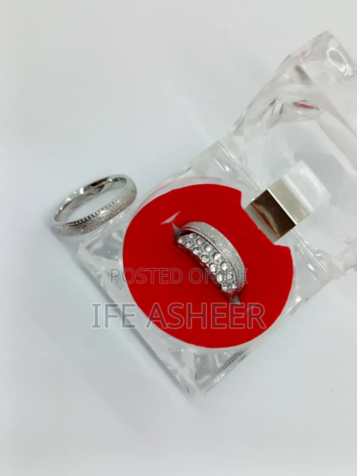 Couples Set Of Silver Wedding Ring - Gc006