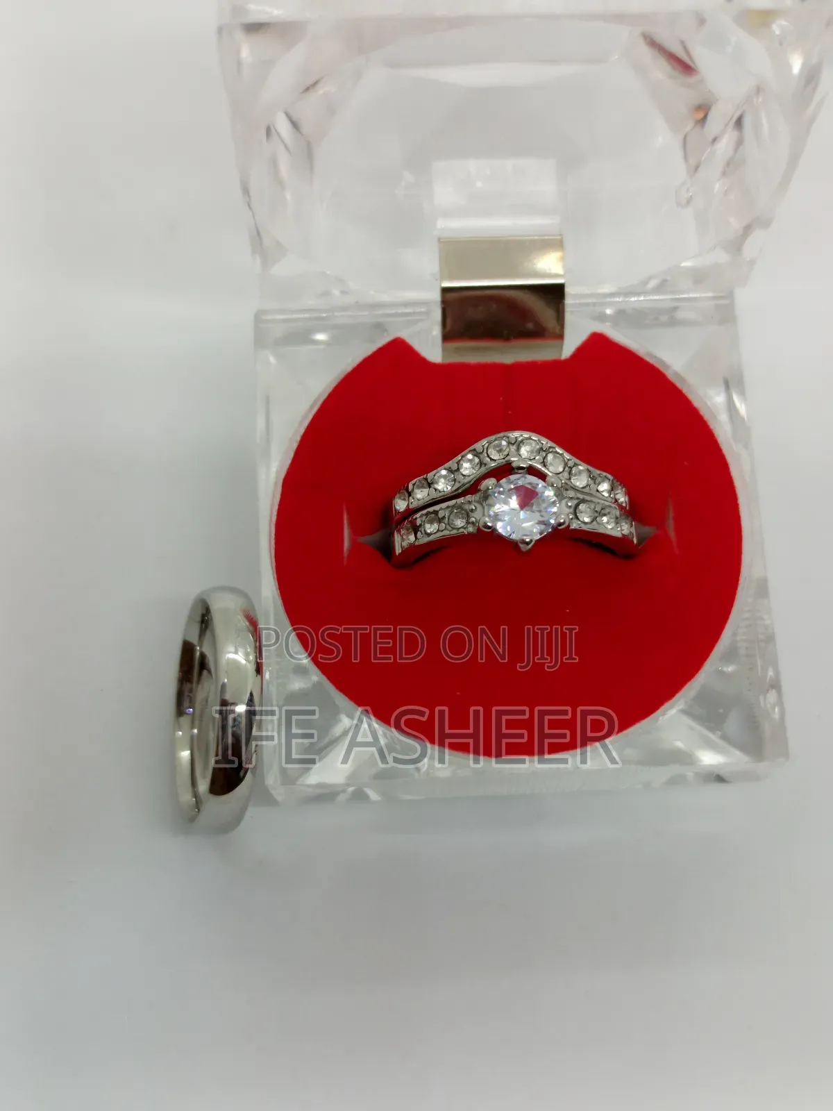 Couples Silver Set Of Wedding Ring - Gc008