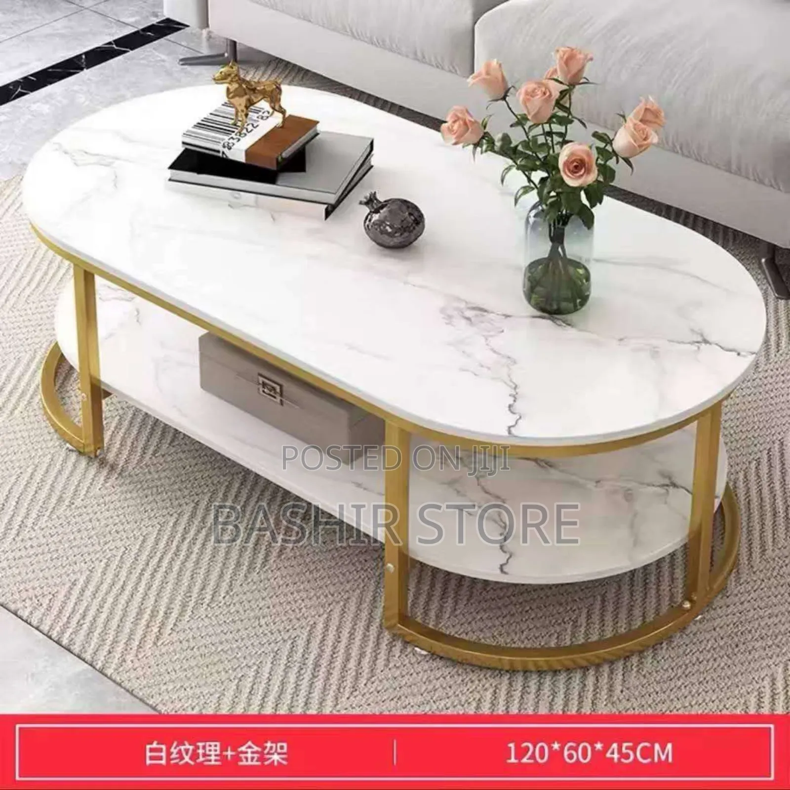 Faux Marble Center Table