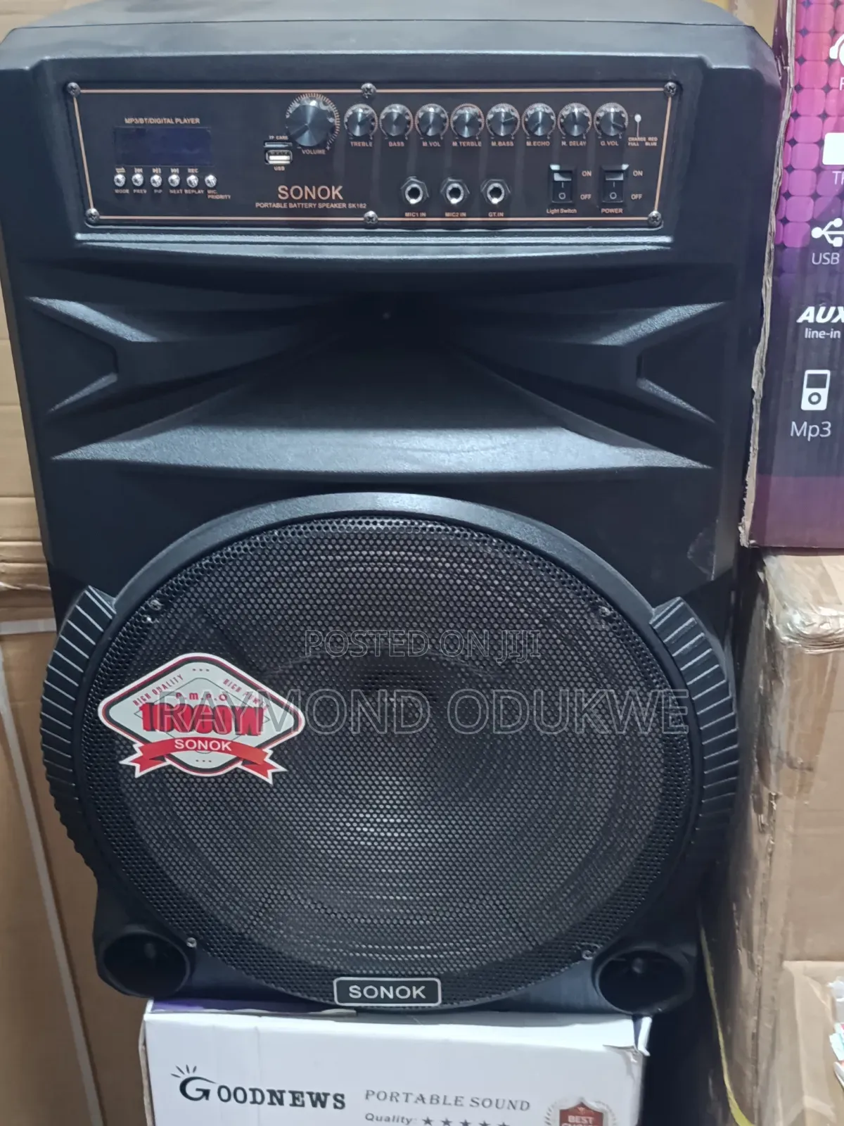 Big 18" Bluetooth Wireless Rechargeable Speaker With 2mics