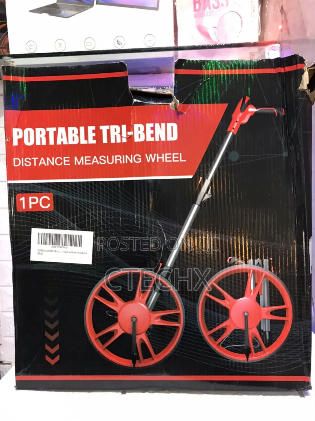 Zhjan Measuring Wheel 99,999.9 Meters, Foldable Measuring Wheel