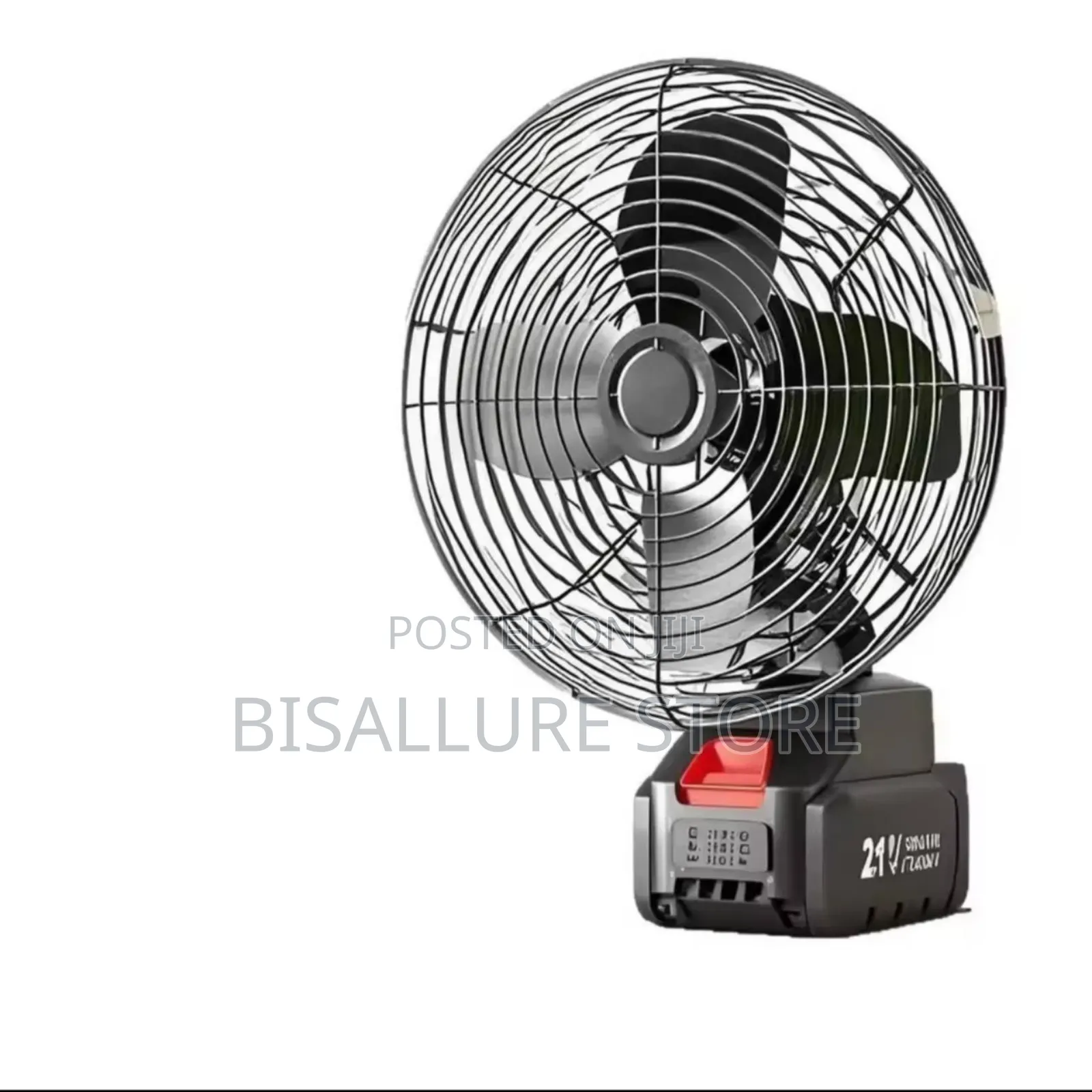 8 Inches Lithium Rechargeable Electric Fan With 2 Batteries