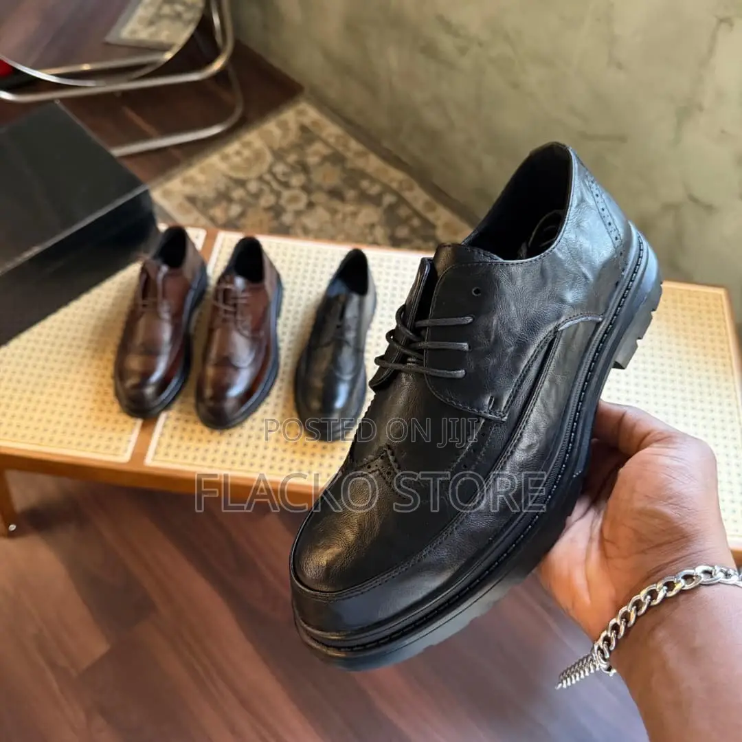 Original Leather Semi Brogue Shoes