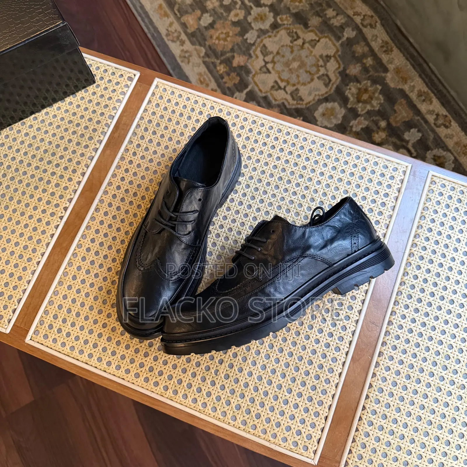 Original Leather Semi Brogue Shoes