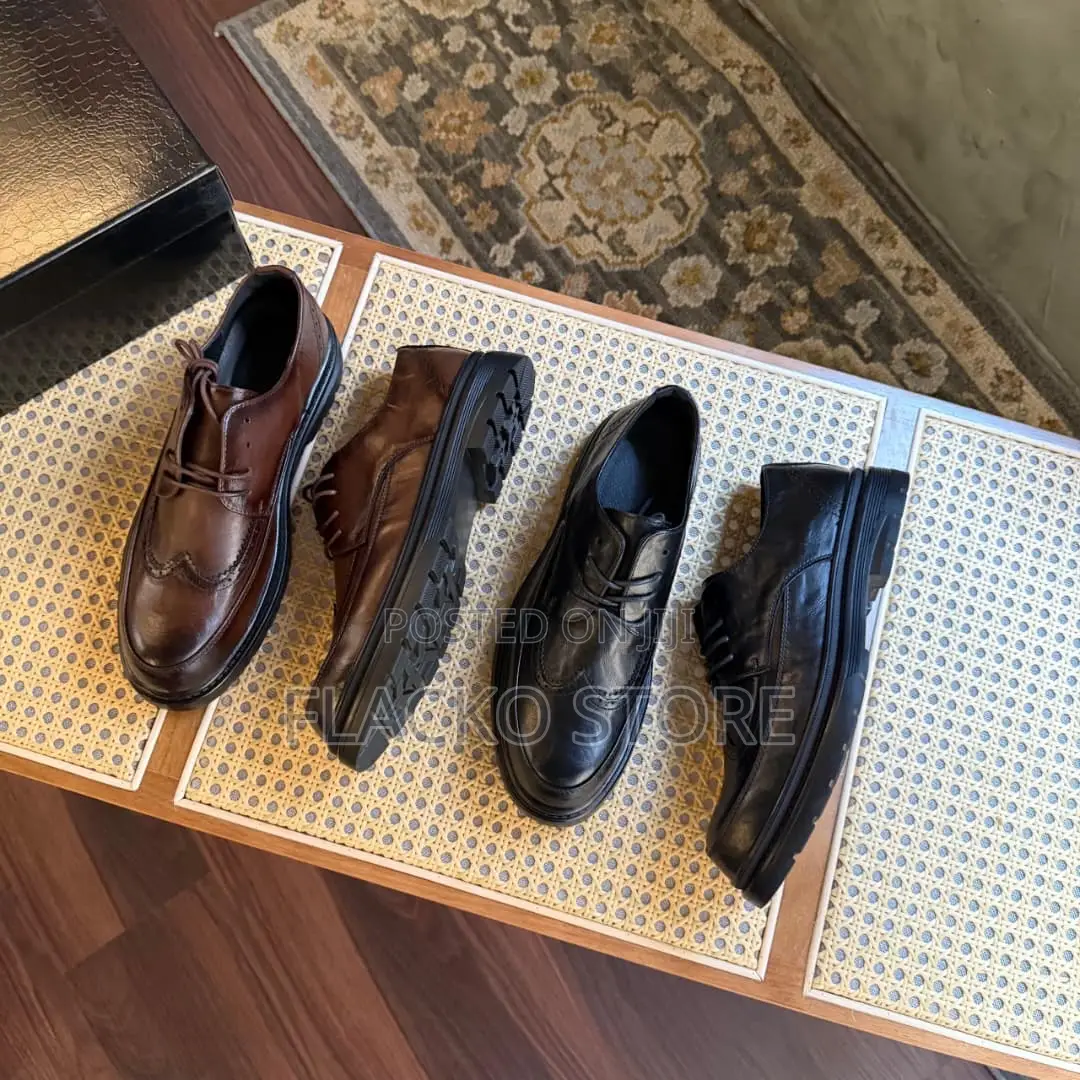Original Leather Semi Brogue Shoes