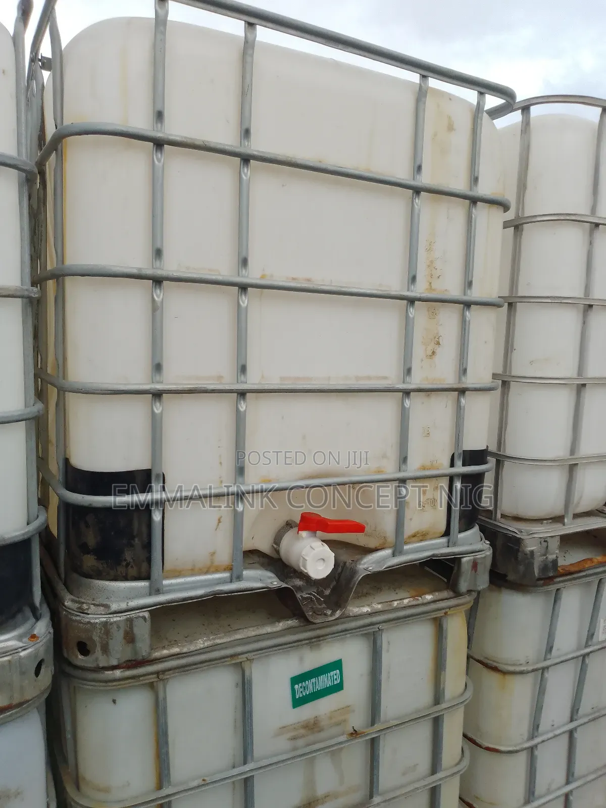 Empty Chemical Tanks