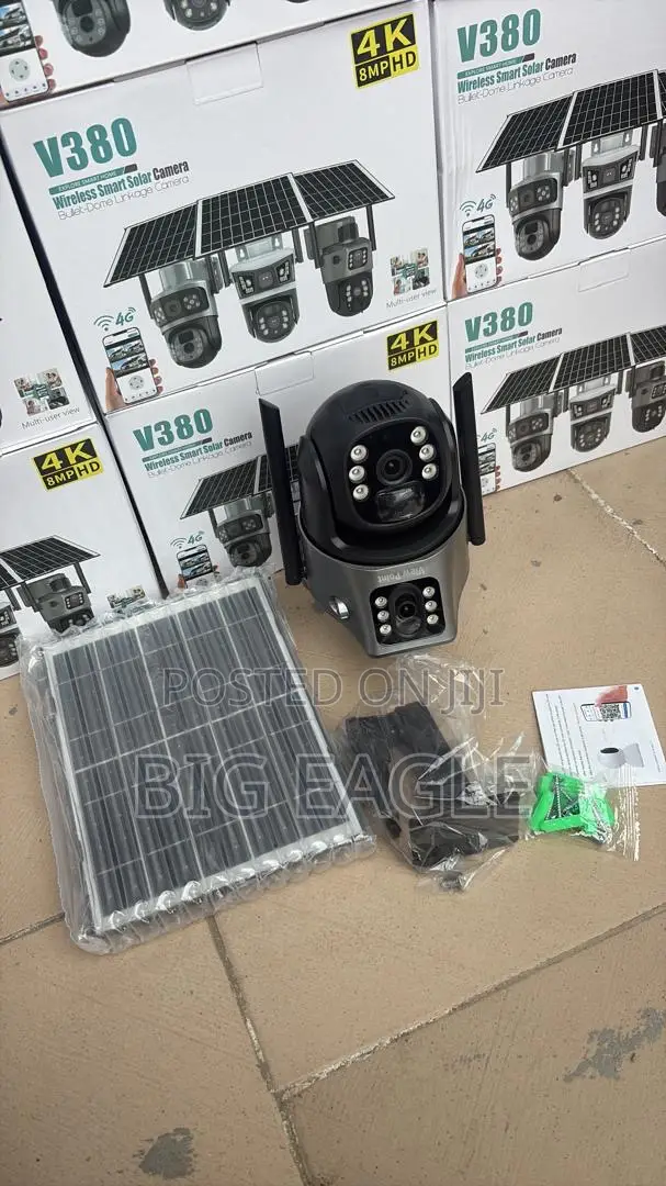 V380 Pro 4g Dual Lens PTZ Solar Security Camera