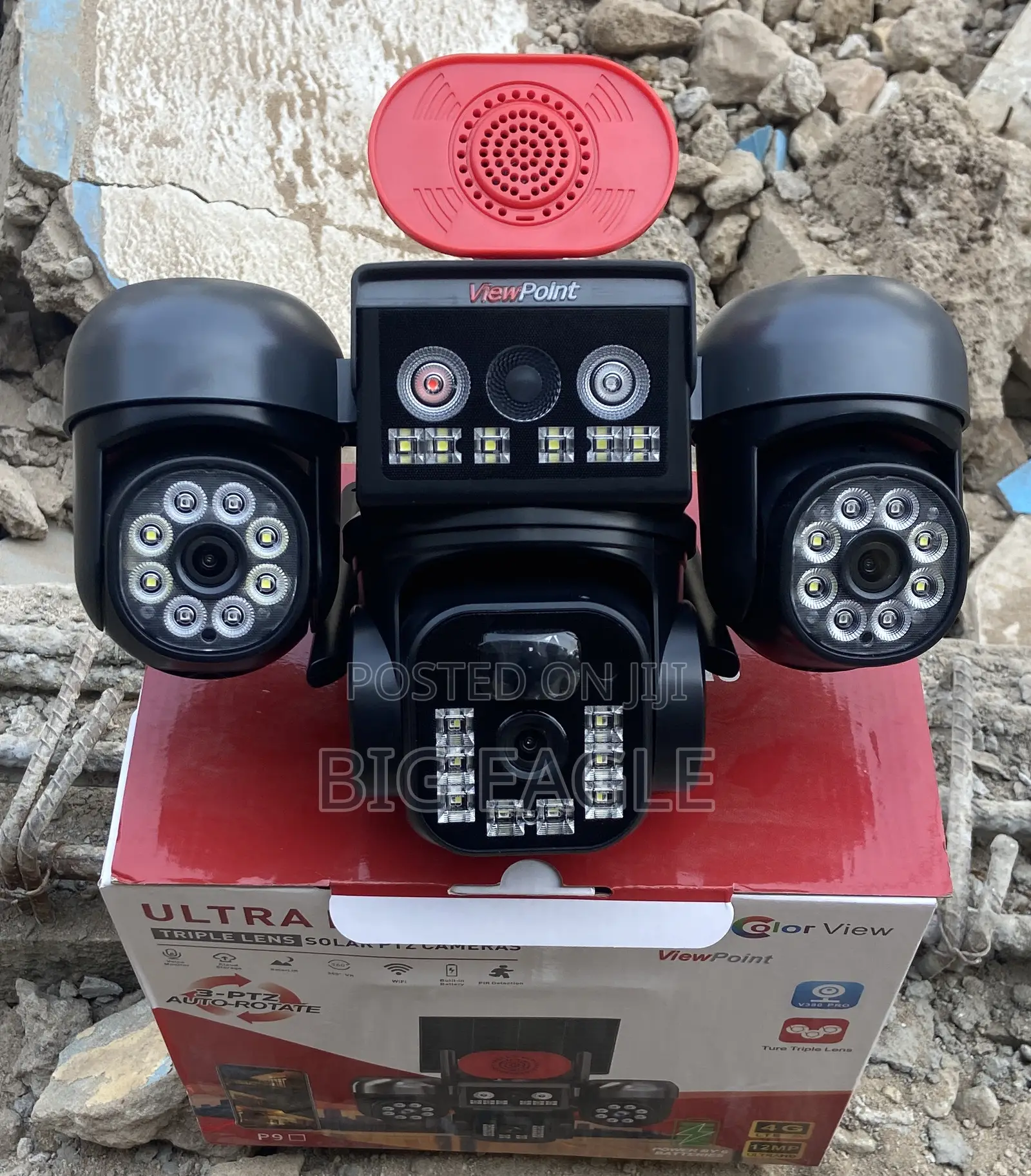 3 Lens V380, 4g, 9mp Human Detection and Tracker, Night Vision.