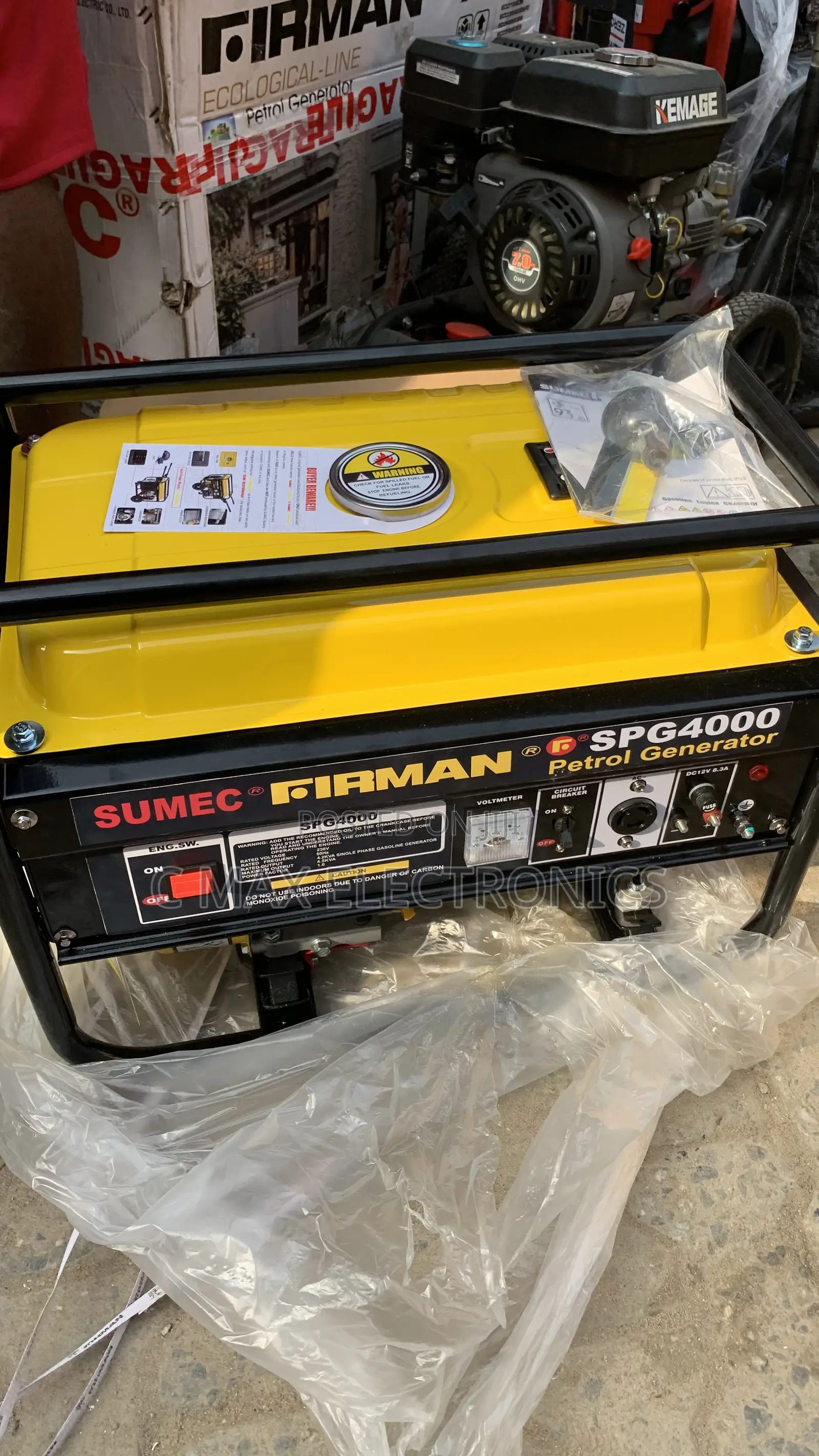 Sumec Firman 4.5kva Petrol Generator 100% Copper Coil