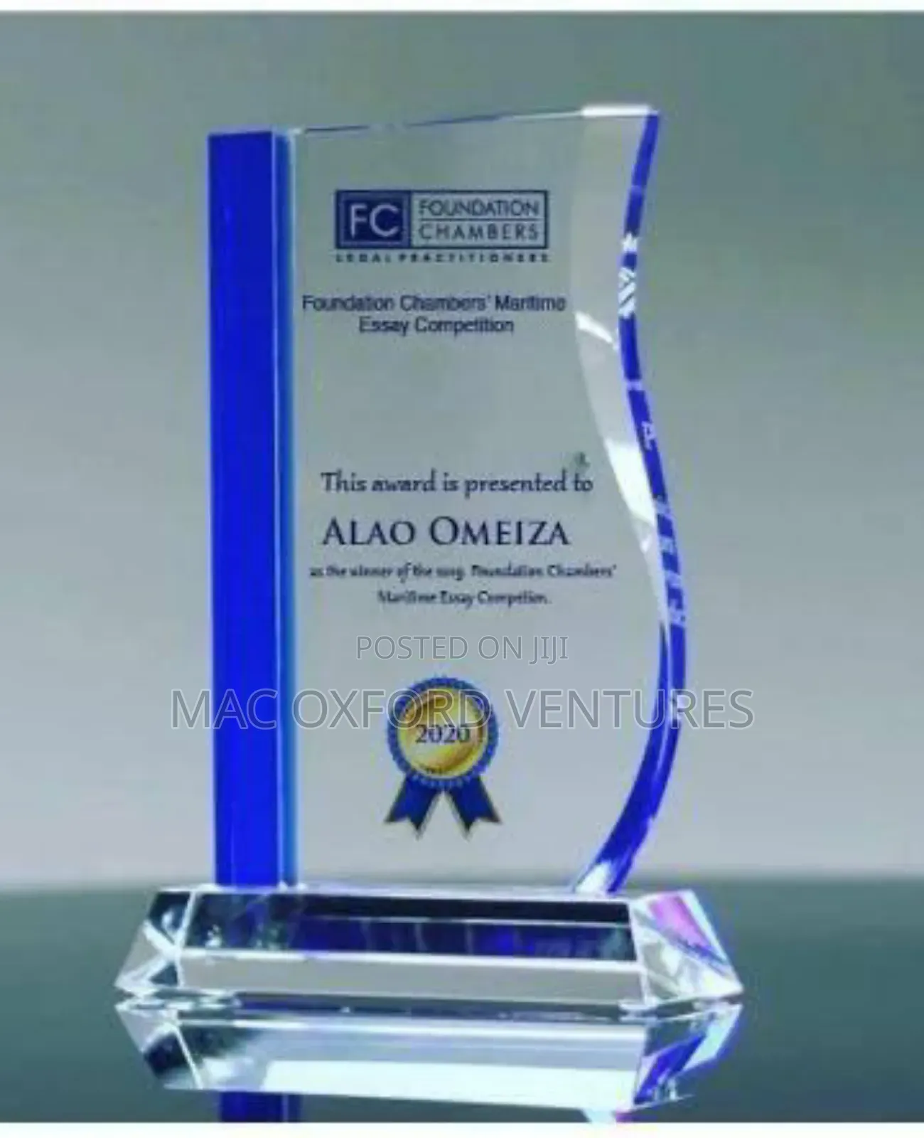 Crystal Glass Award
