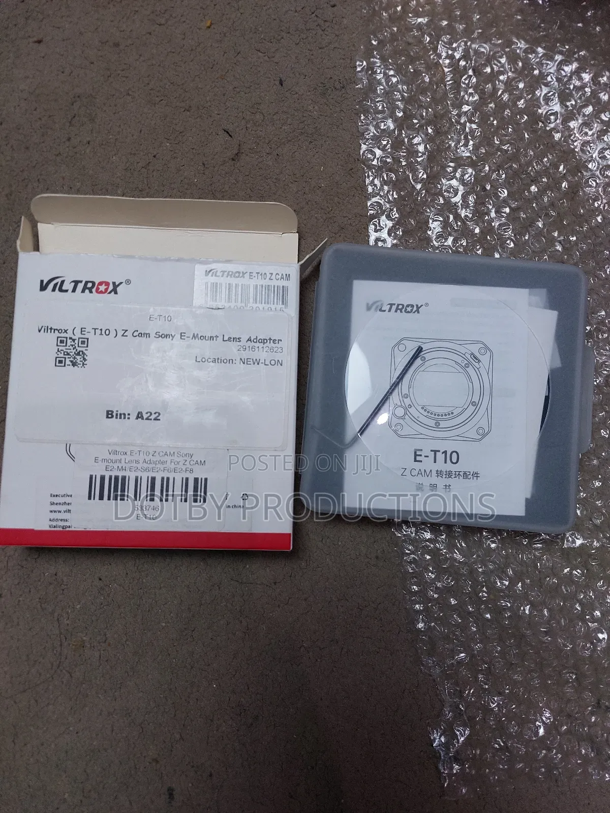 Viltrox E-T10 Zcam Sony E-Mount Lens Adapter