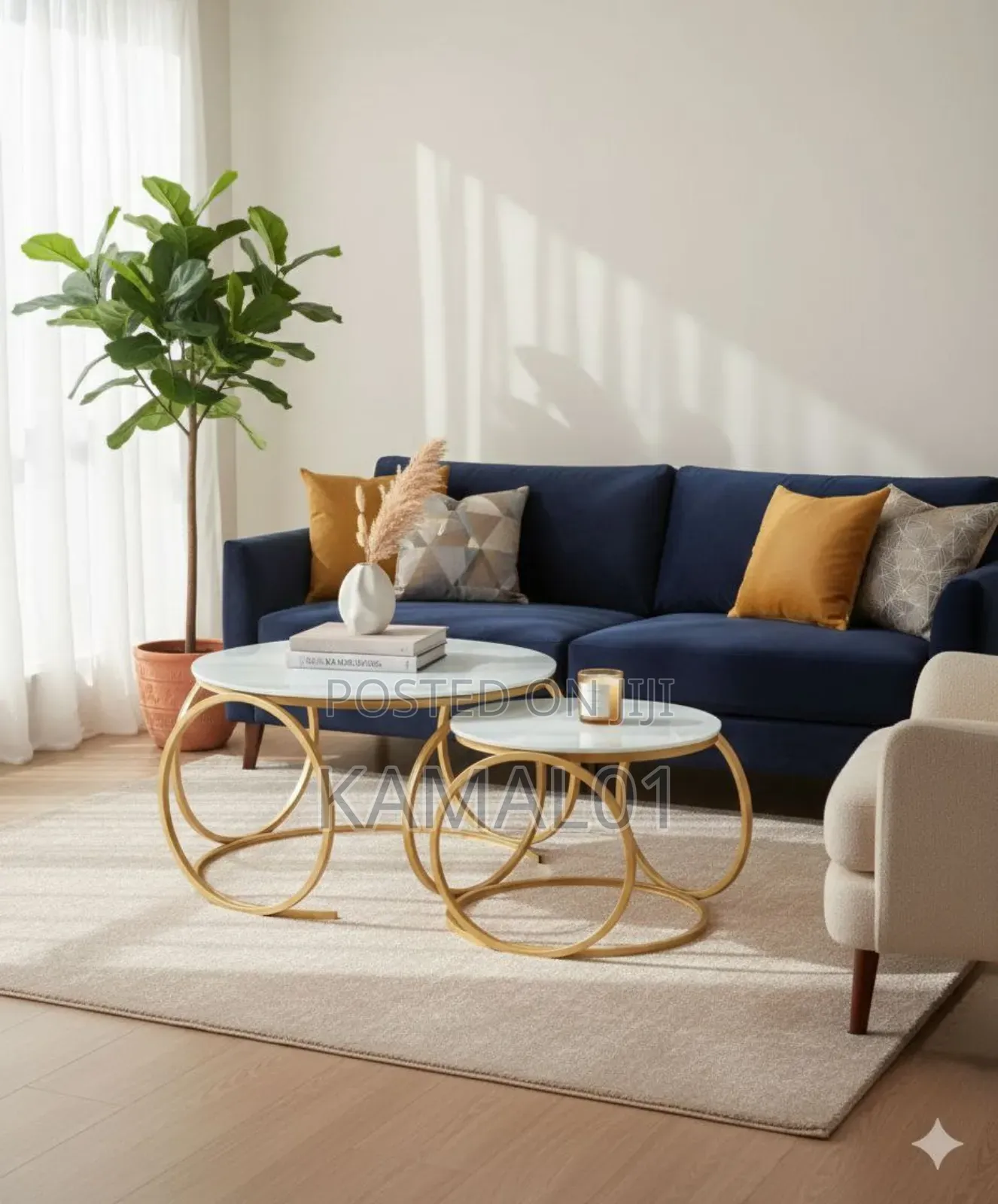 Nordic Glass Twin Table