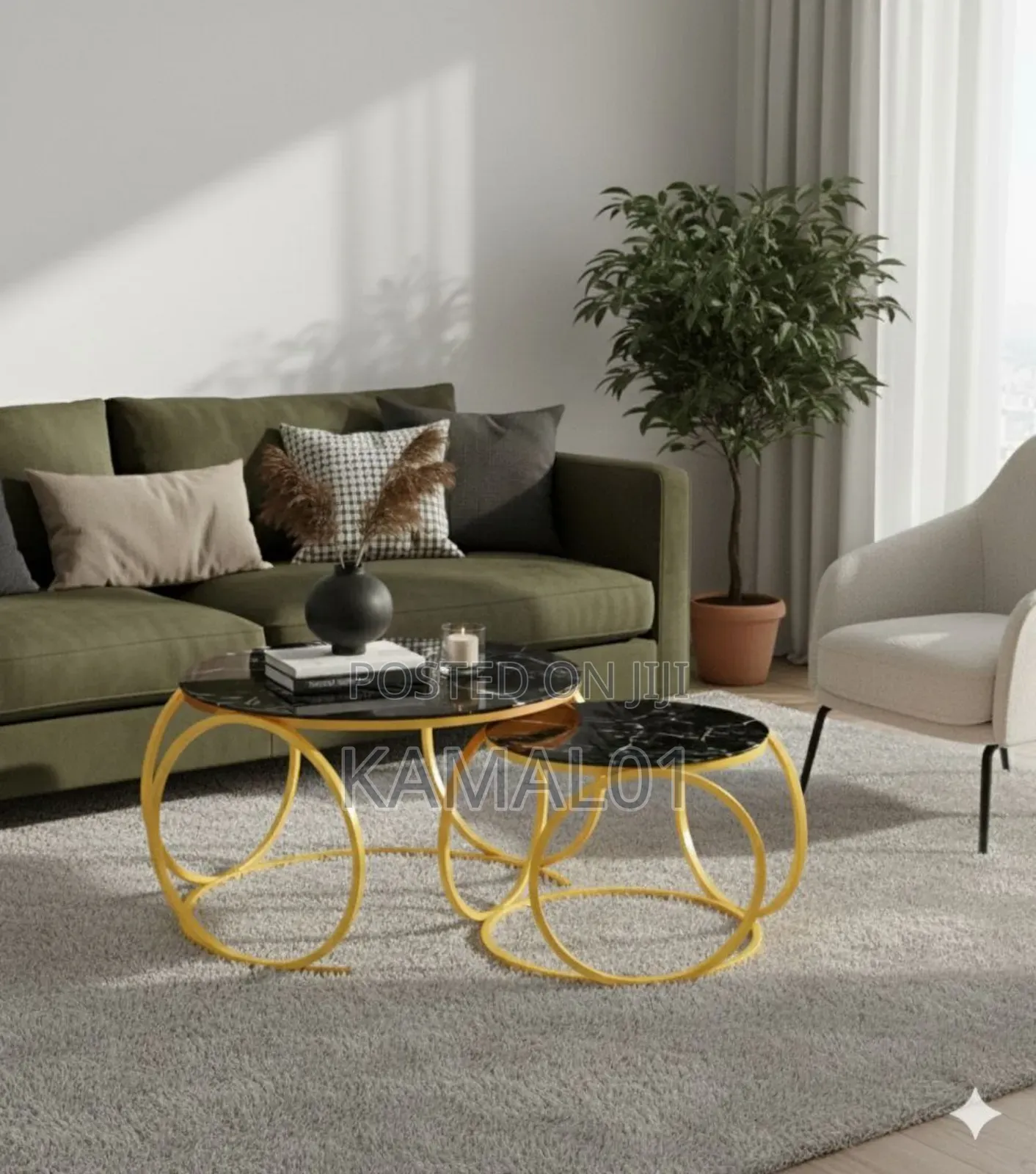 Nordic Glass Twin Table