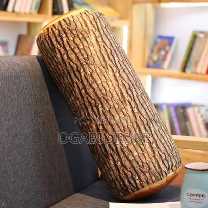 Log Wood Throw Pillow (45cm)