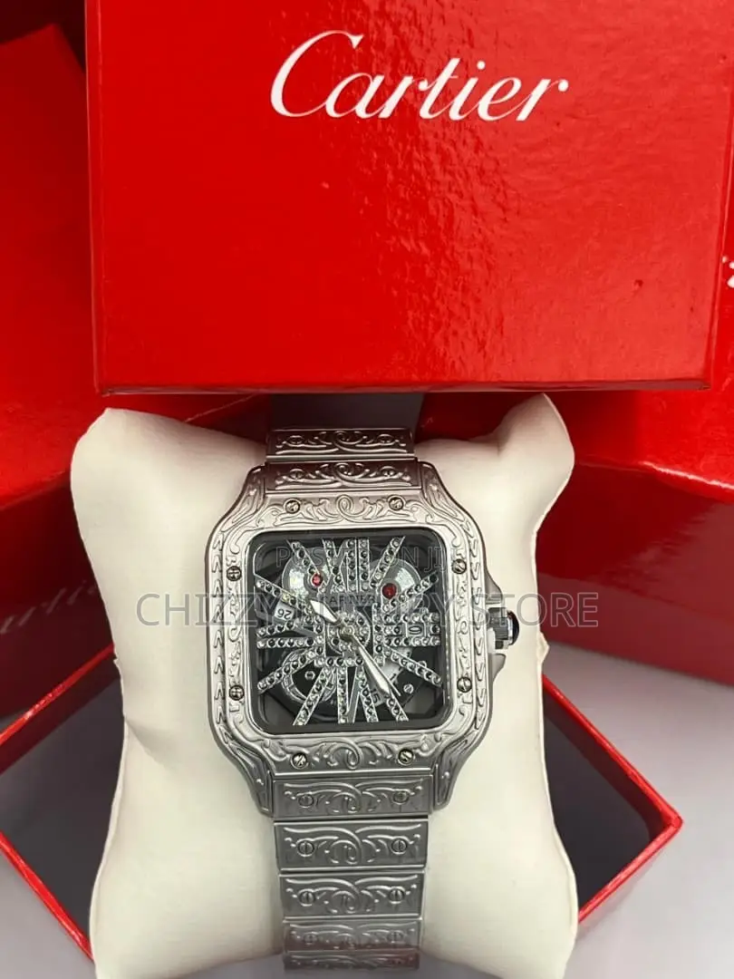 Cartier Quality Men Chain Strap Wristwatch