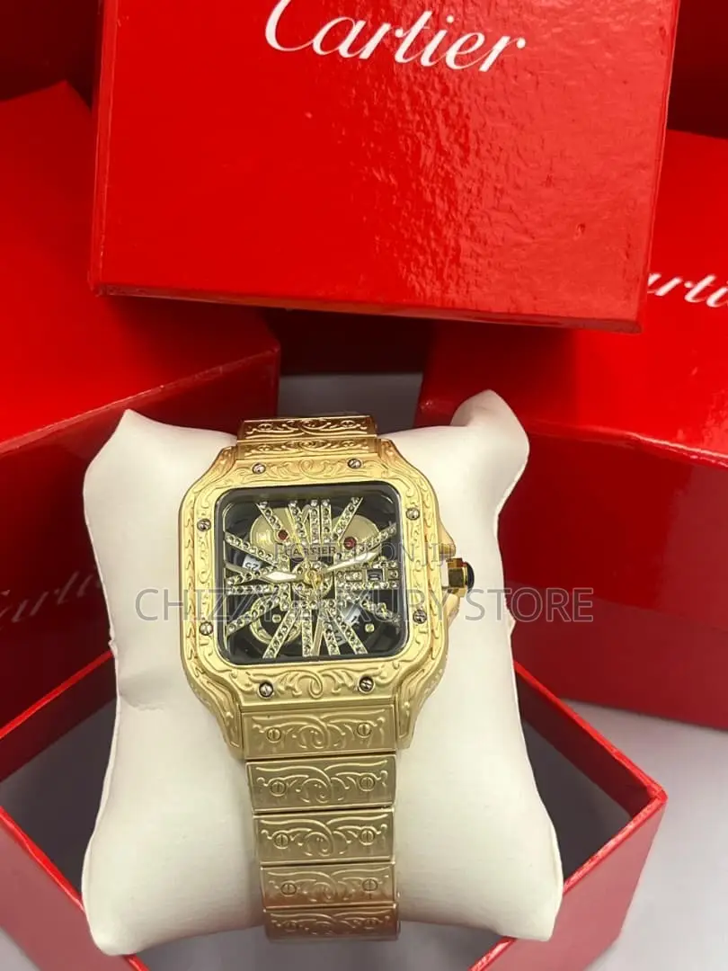 Cartier Quality Men Chain Strap Wristwatch