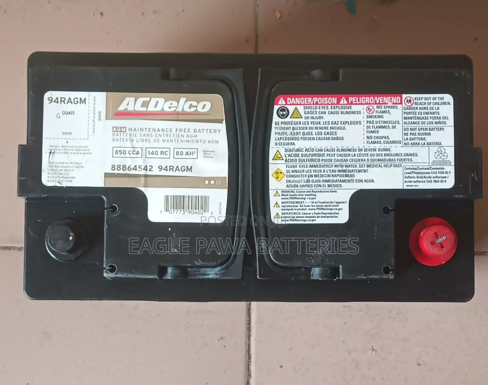 AC Delkor Agm 80amps