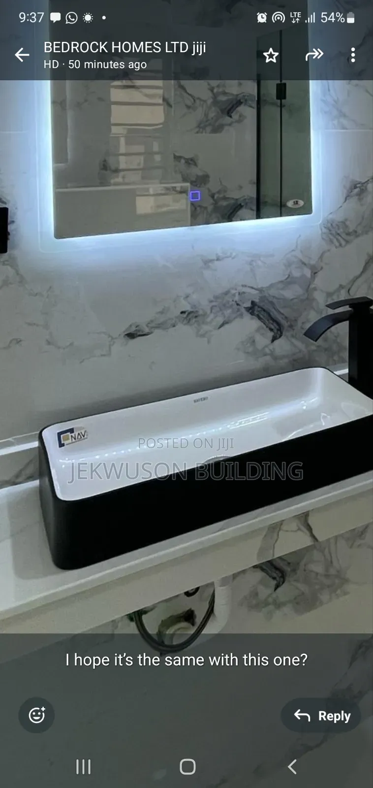 60cm Counter Top Basin Black And White.