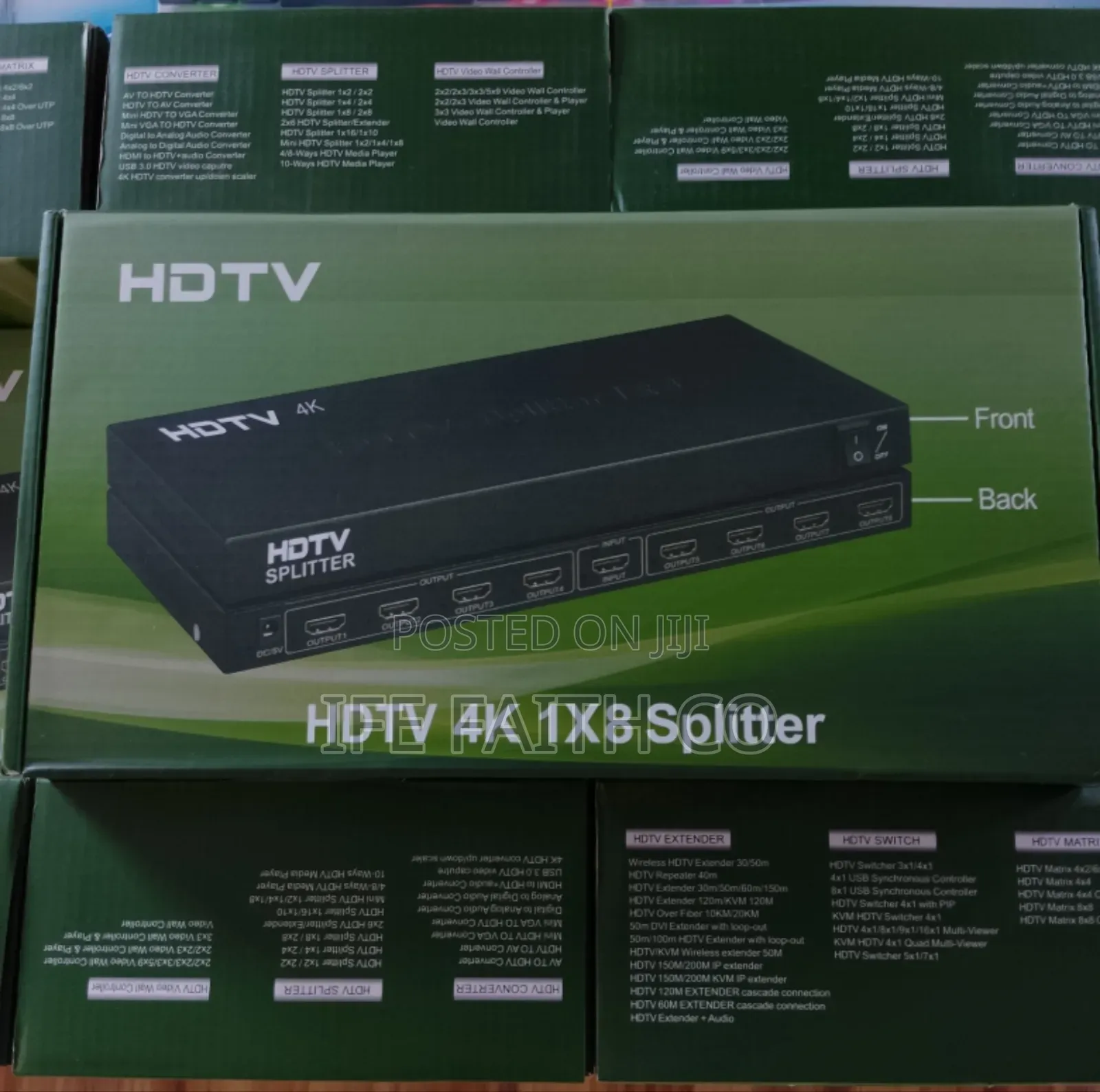  8 Port Hdmi Splitter 1×8 1 in 8 Out Audio Supports 3d, X 