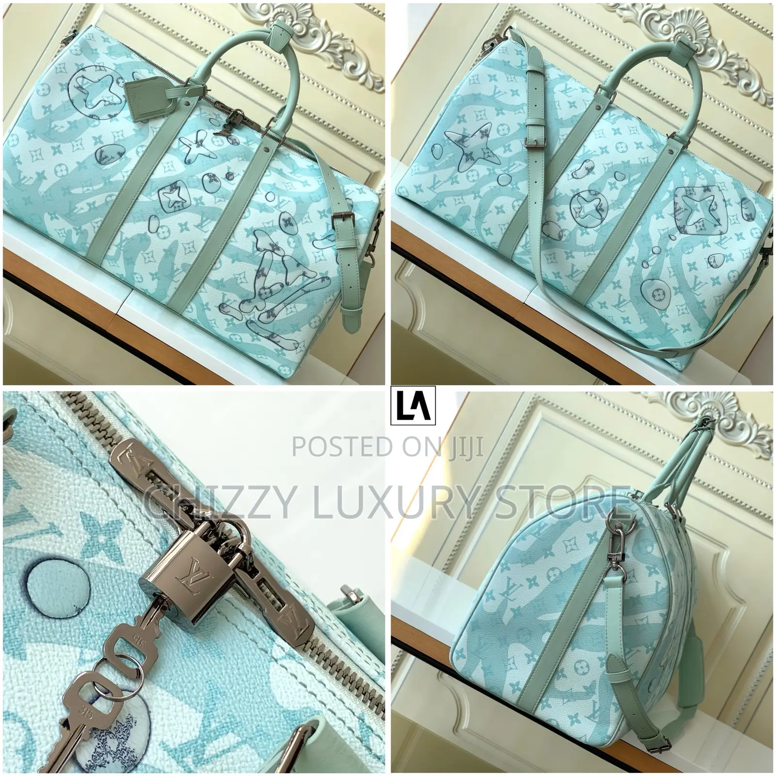 Louis Vuitton Quality Luxury Genuine Leather Duffle Bag