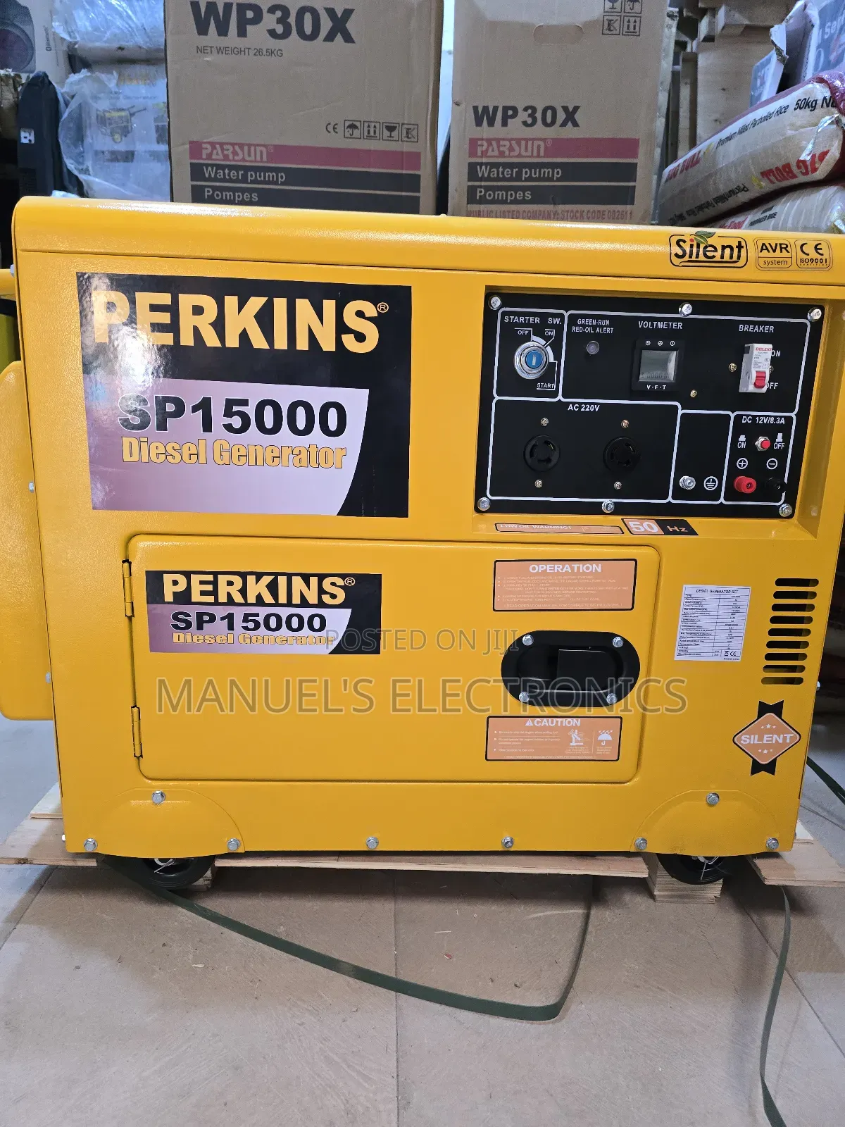 Original Perkins Diesel Soundproof Gen 12.5kva 100% Copper Coil