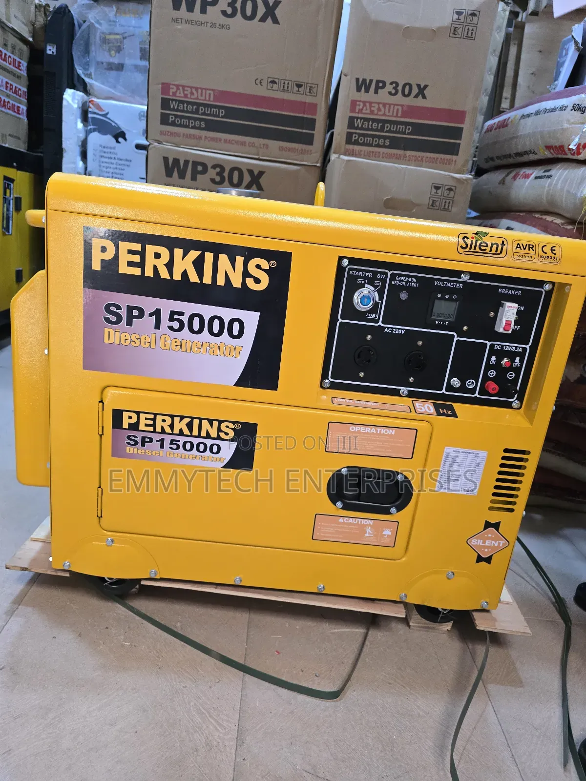 Heavy-Duty 12.5kva Perkins Diesel Soundproof Gen 1years Wty