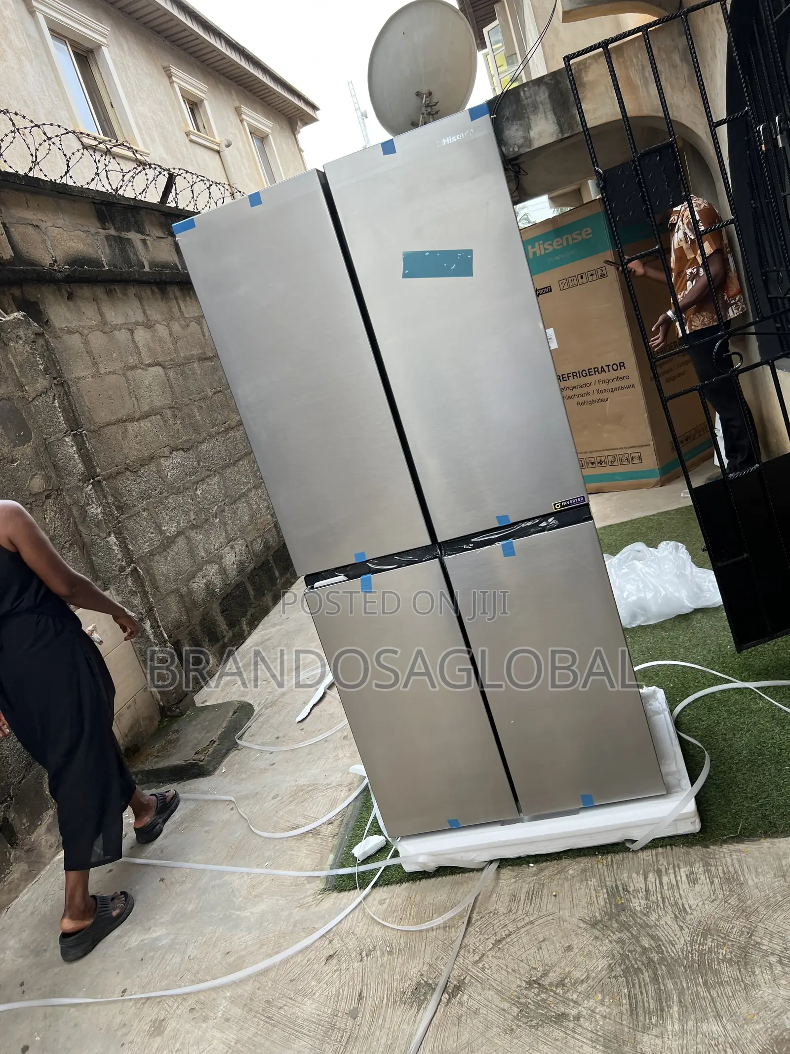 Original Hisense Side by Side 392l Fridge Rq-54ws Clean Design