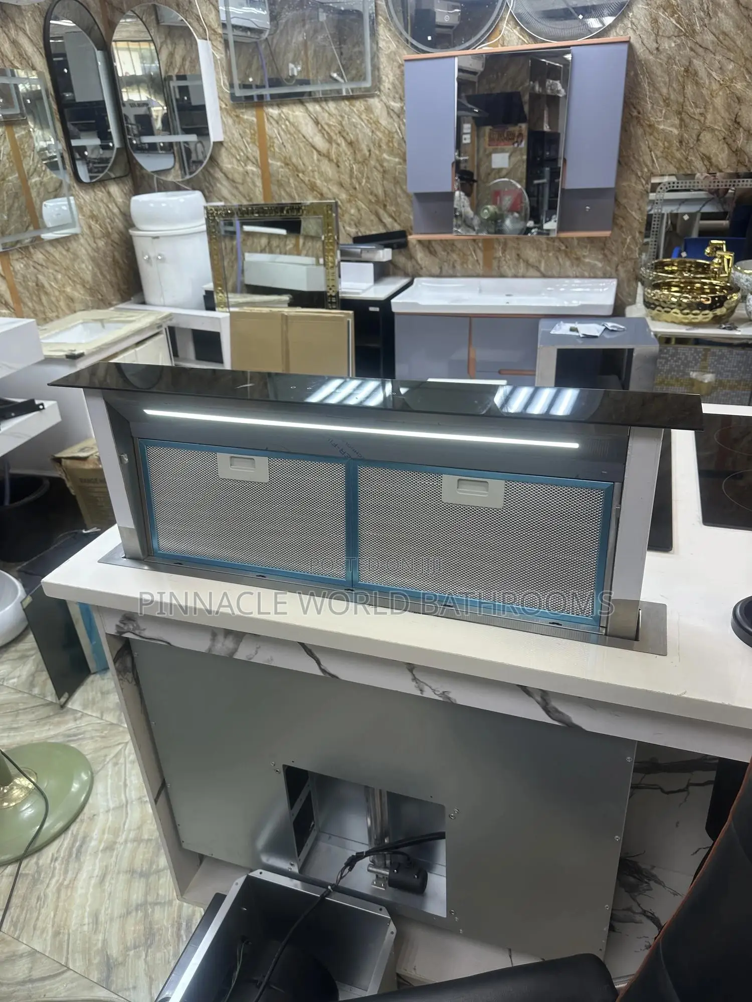 90cm Island Automatic Kitchen Range Hood