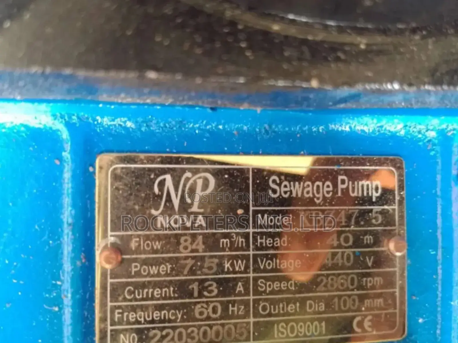 Np Nova 10hp,4" Kbz45.5 Submersible Drainage Pump