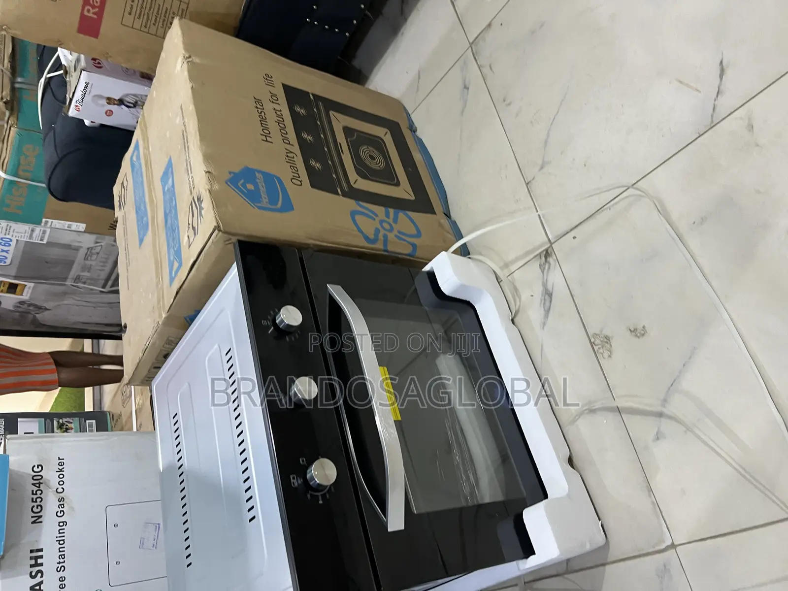 Homestar 60x60 Built in Oven for Apartments Hsqmb60-Bk