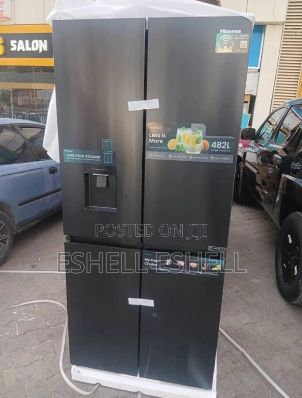 Hisense 4 Door Side by Side Fridge With Water Dispenser
