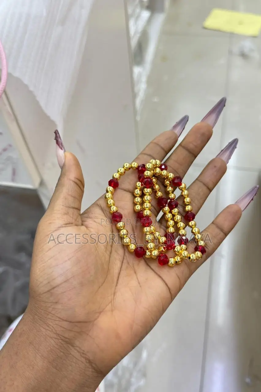 Red-Gold Beads