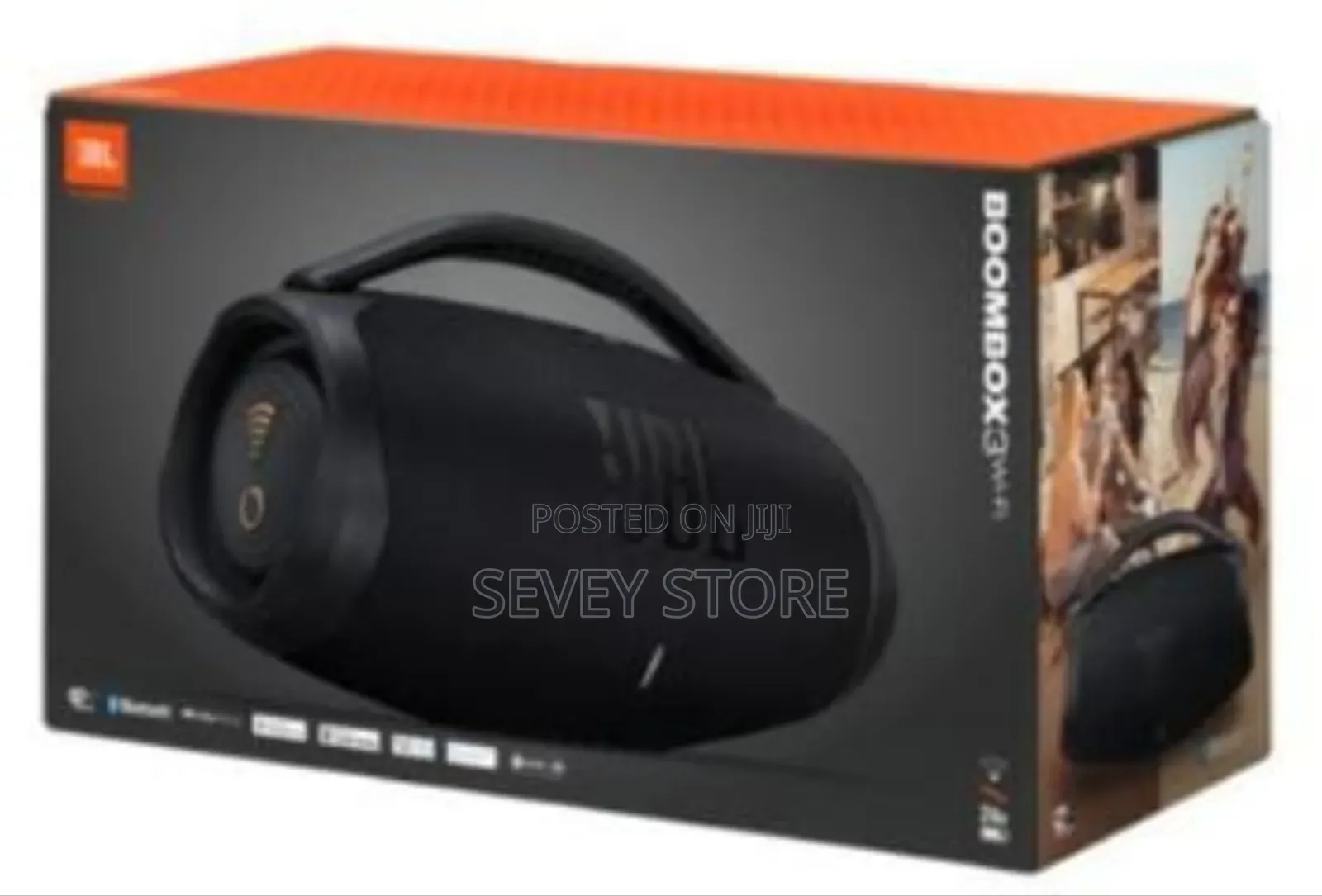 JBL Boombox 3 Black Portable Bluetooth Speaker With Massive Sound