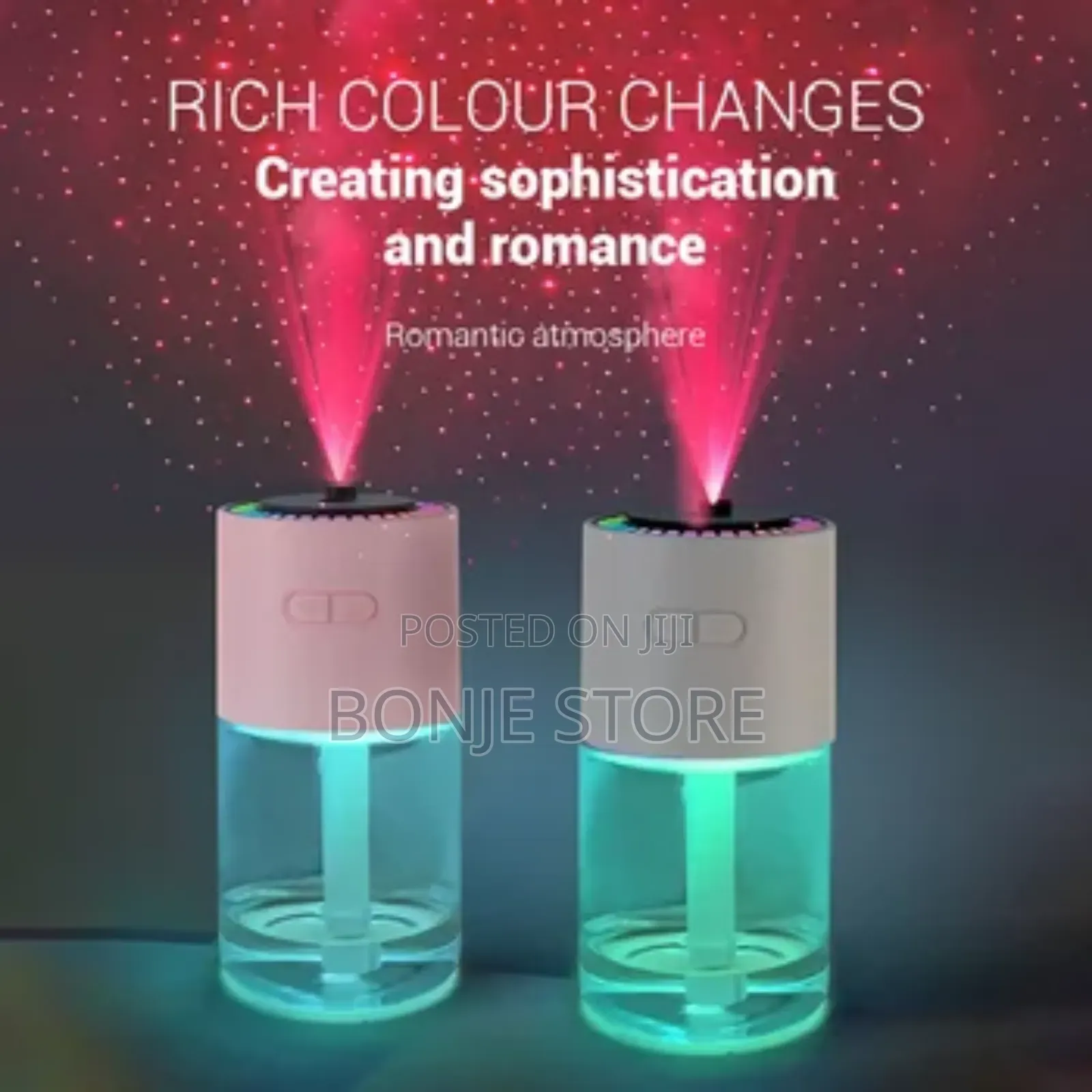 250ml Led Light Flame Aroma Diffuser Ultrasonic Humidifier + Free Oil