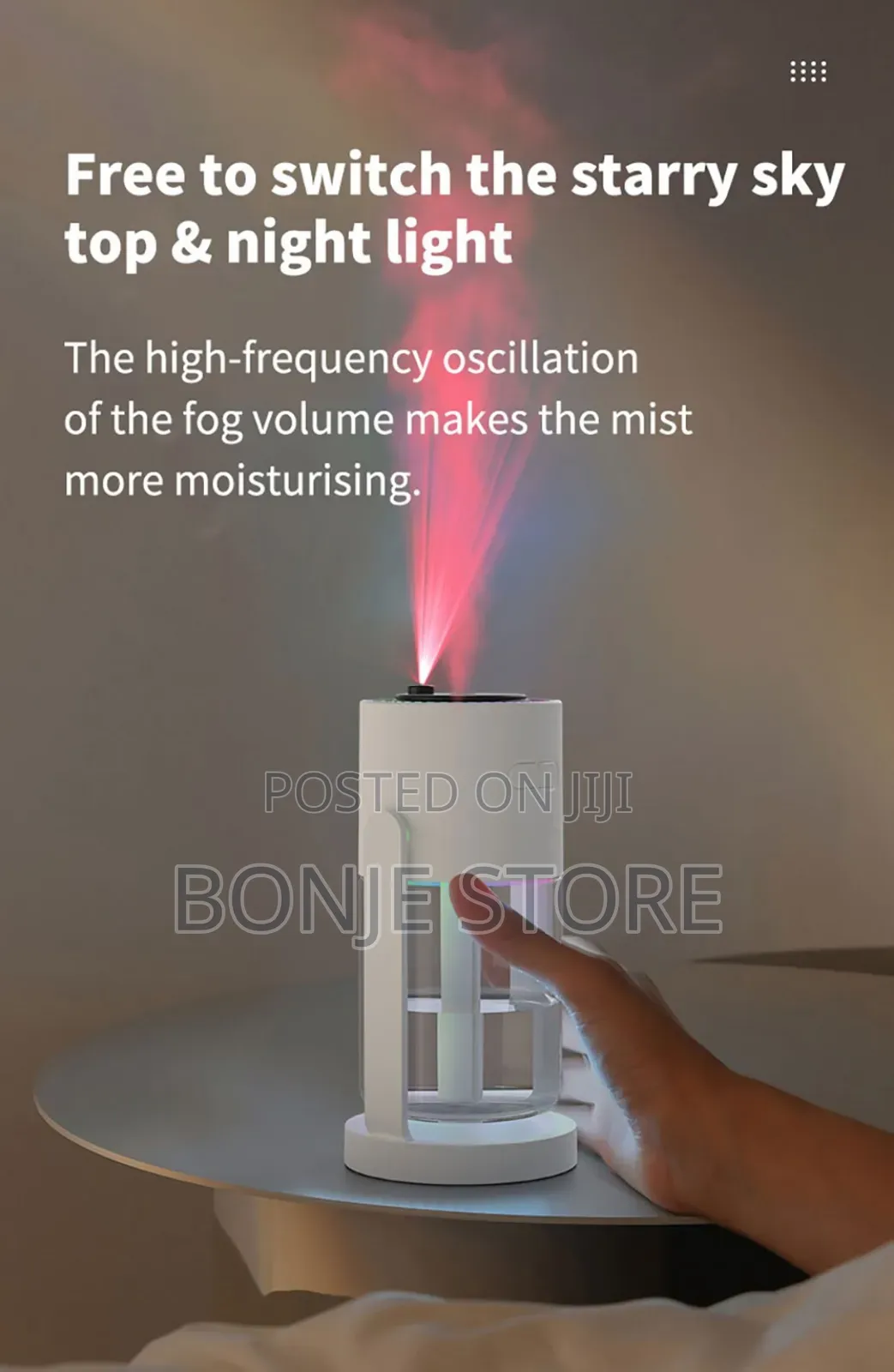 250ml Led Light Flame Aroma Diffuser Ultrasonic Humidifier + Free Oil