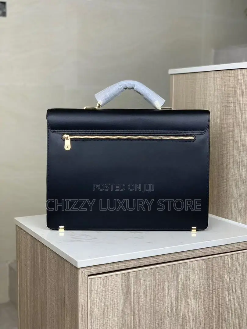 Mont Blanc Quality Luxury Genuine Leather Briefcase