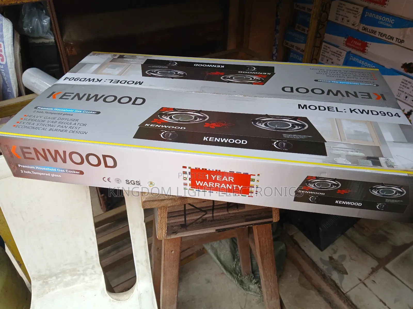 Original Kenwood Gas Stove Cooker Pure Blue Light Flame.