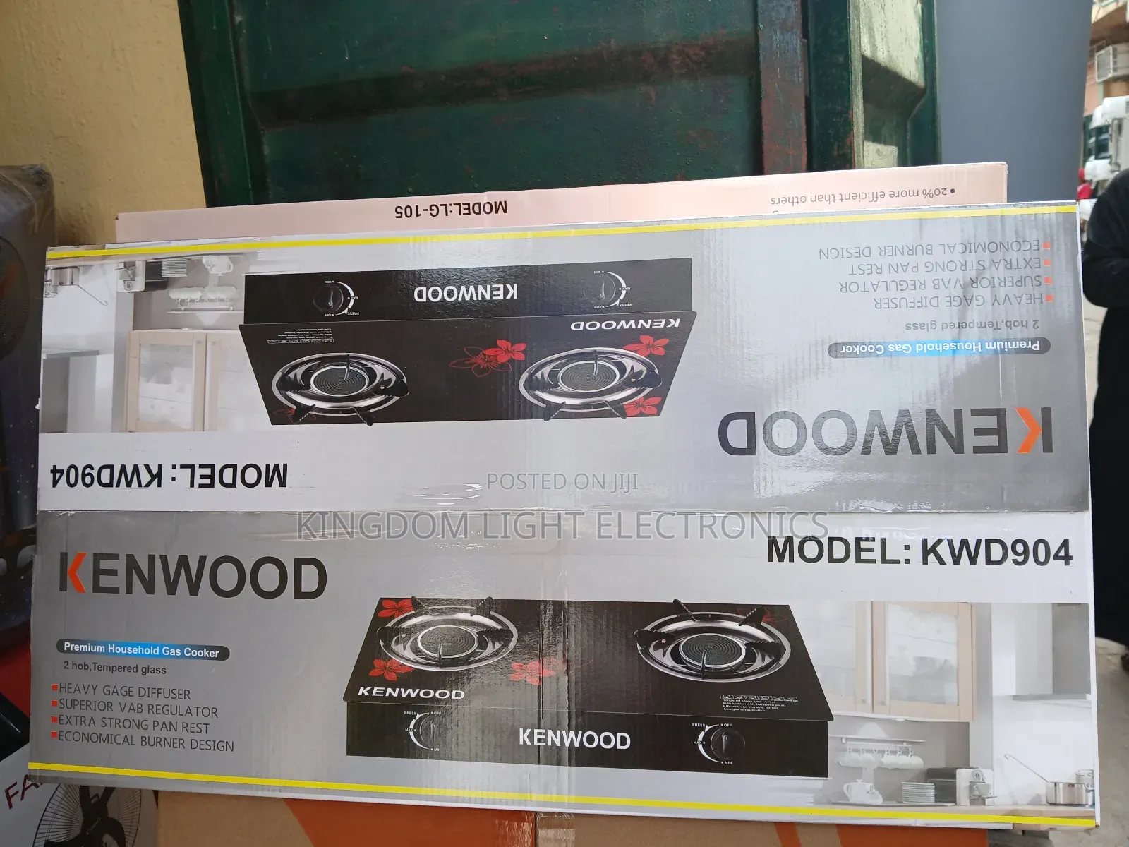 Original Kenwood Gas Stove Cooker Pure Blue Light Flame.