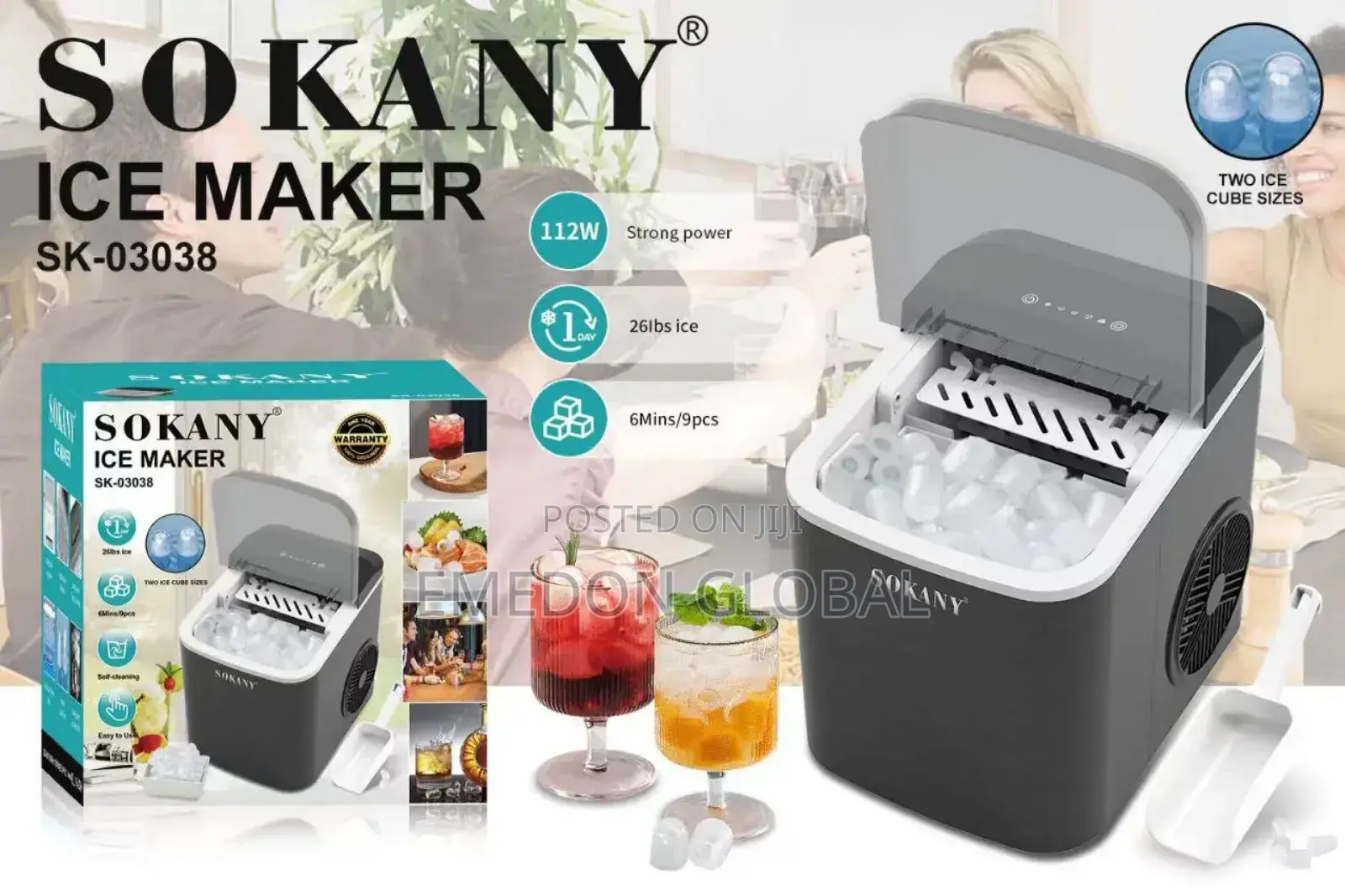 Sokany Electric Ice Maker