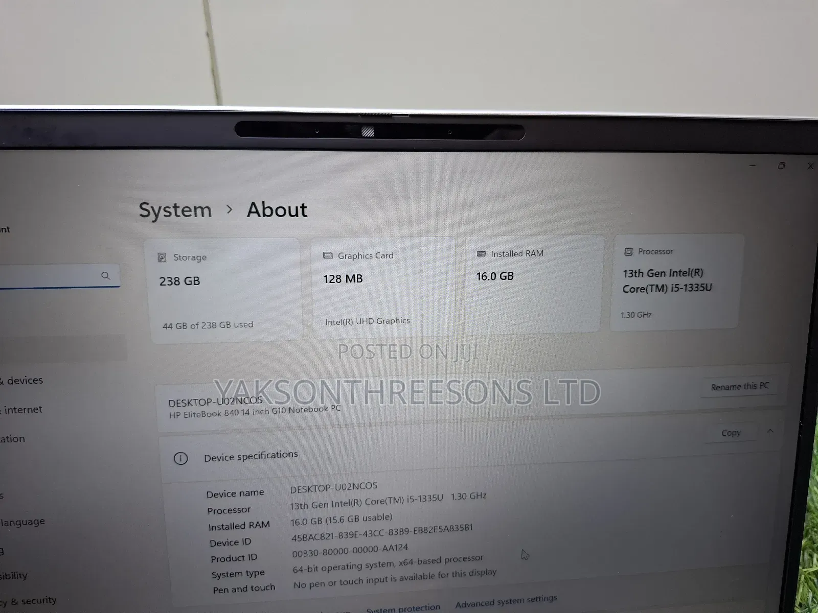 Laptop HP EliteBook 840 16GB Intel Core I5 SSD 256GB