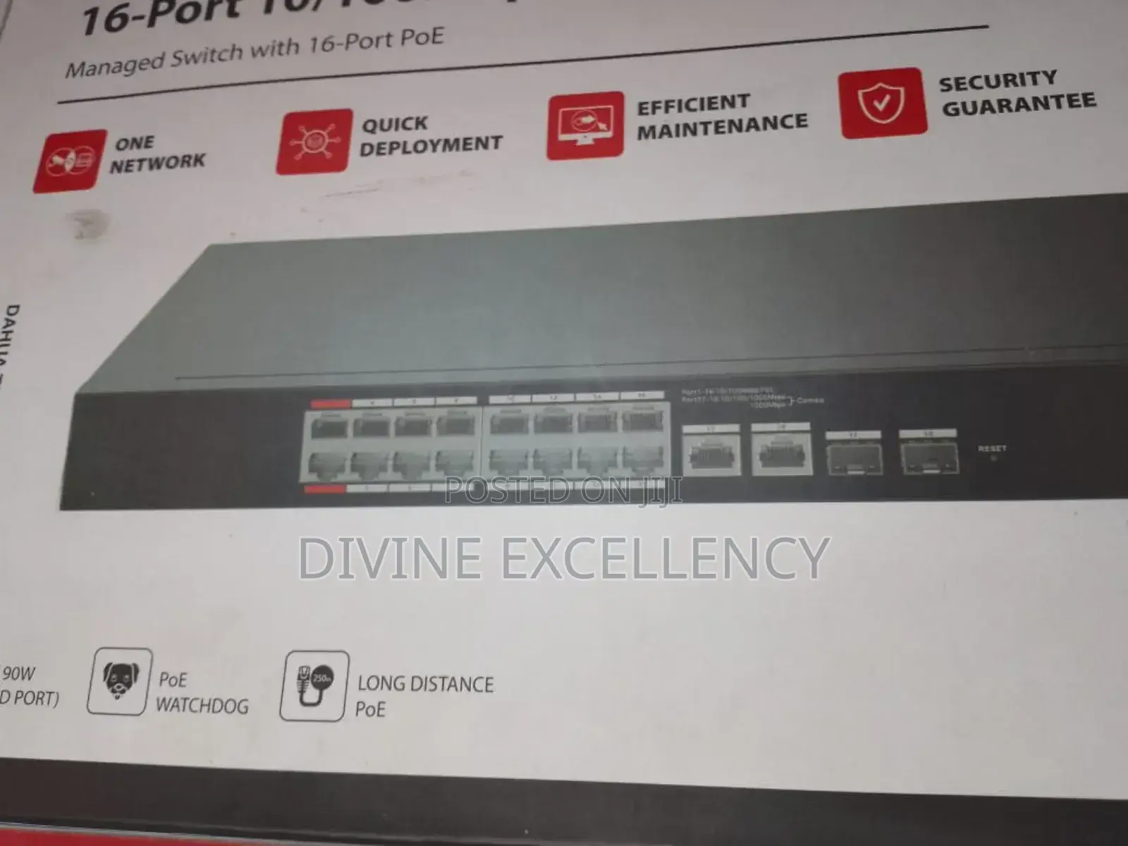 Dahua 16 Port Poe Switch Gigabit