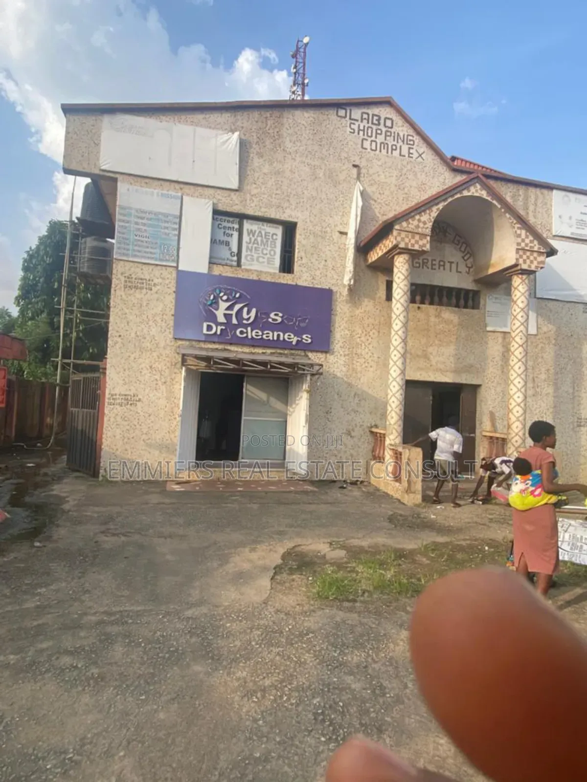 A Commercial Complex Building Facing The Road At Egbeda, Lagos.