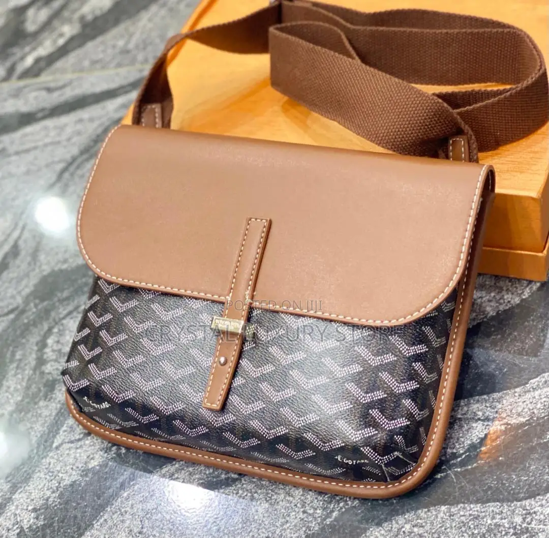 Goyard Quality Luxury Men Genuine Leather Cross Bag