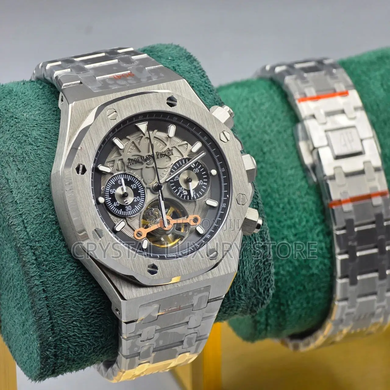 Audemars Piguet Quality Luxury Chronograph Chain Strap Wristwatch