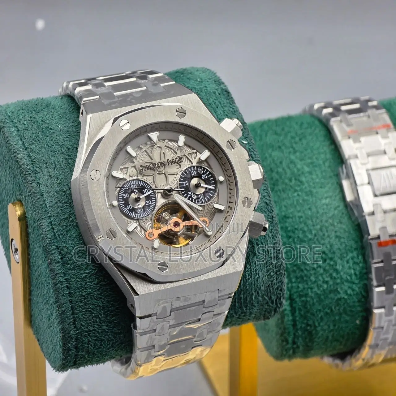 Audemars Piguet Quality Luxury Chronograph Chain Strap Wristwatch