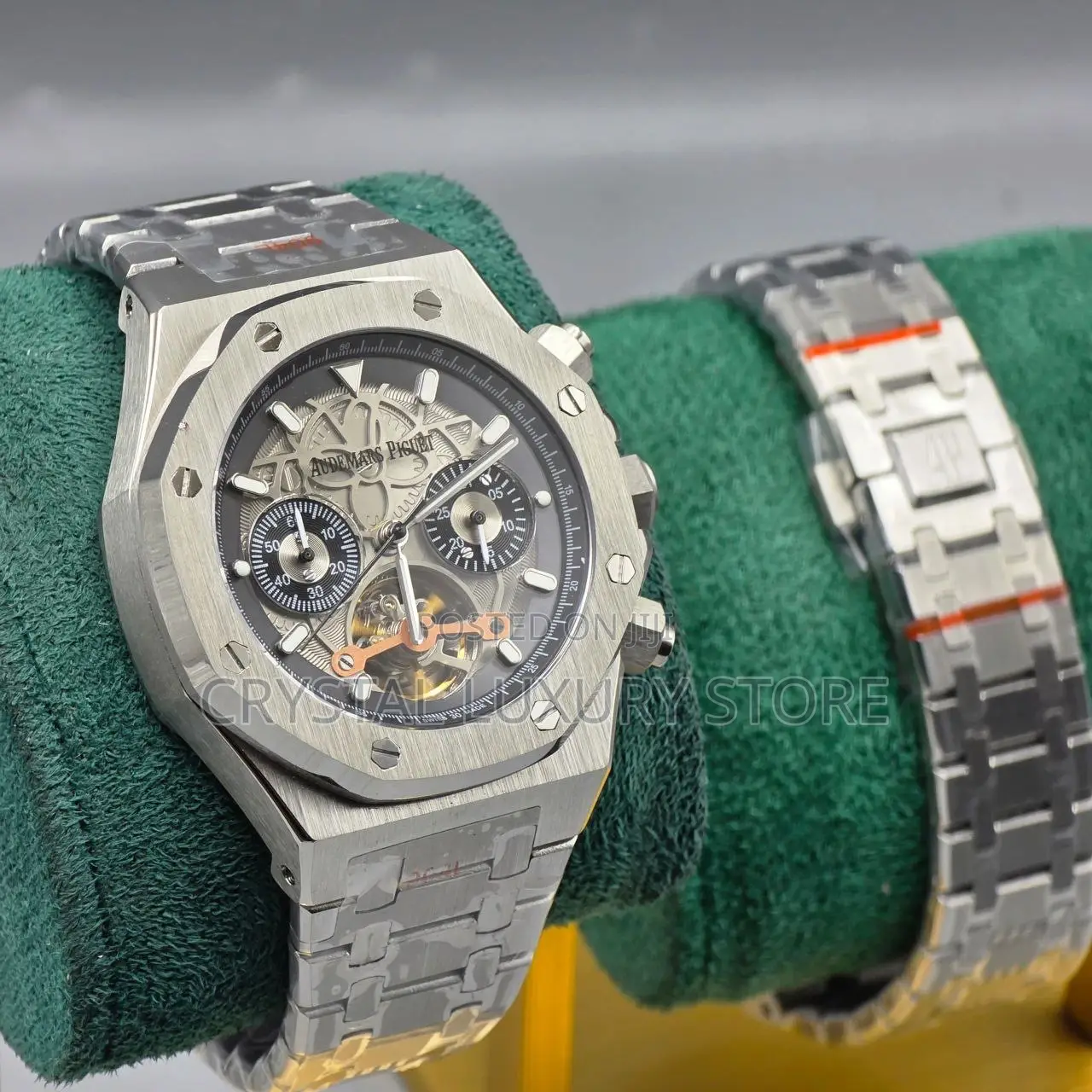 Audemars Piguet Quality Luxury Chronograph Chain Strap Wristwatch
