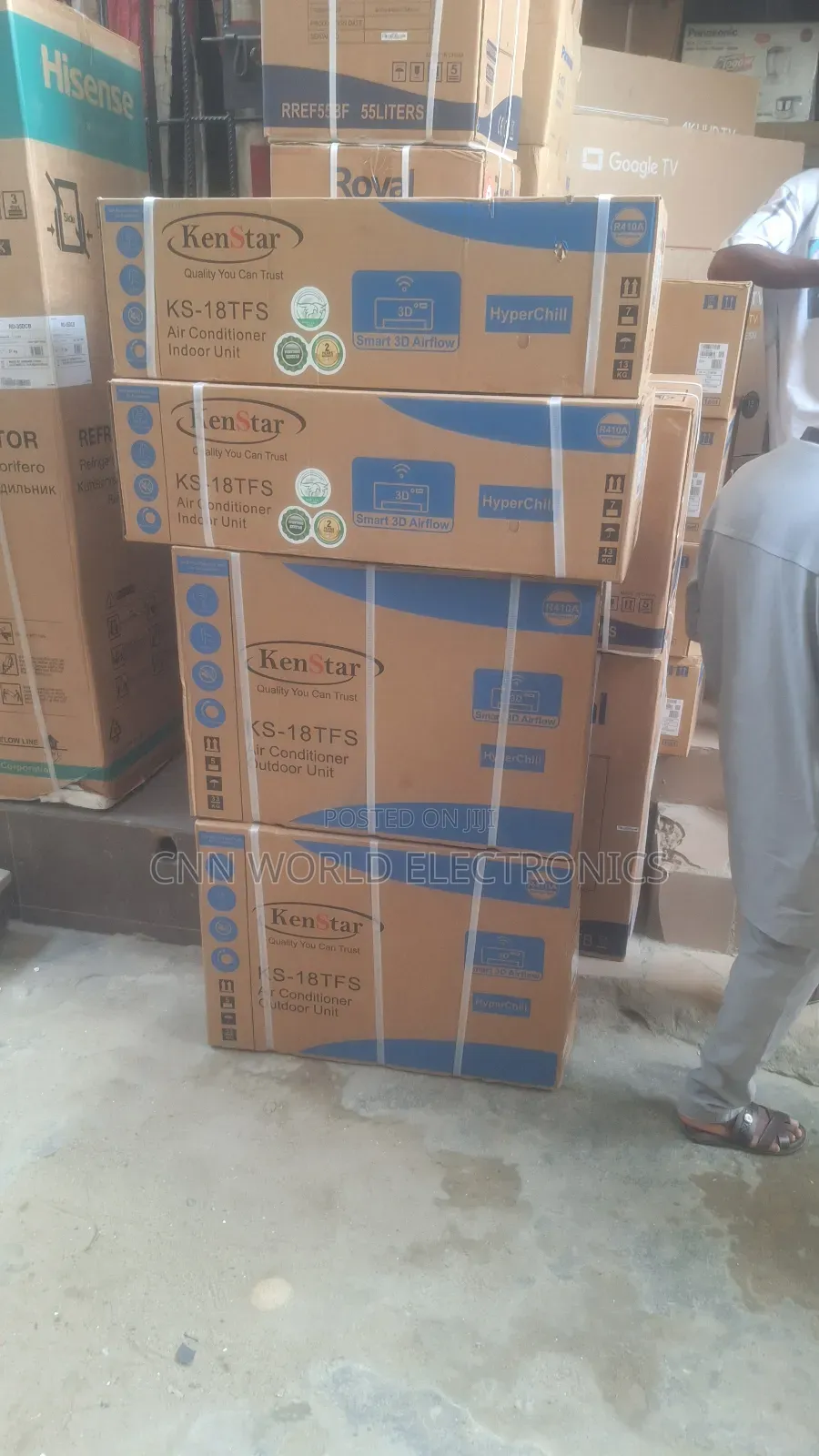 Original Kenstar Split Ac (2hp) R410a Copper Super Cooling Warranty