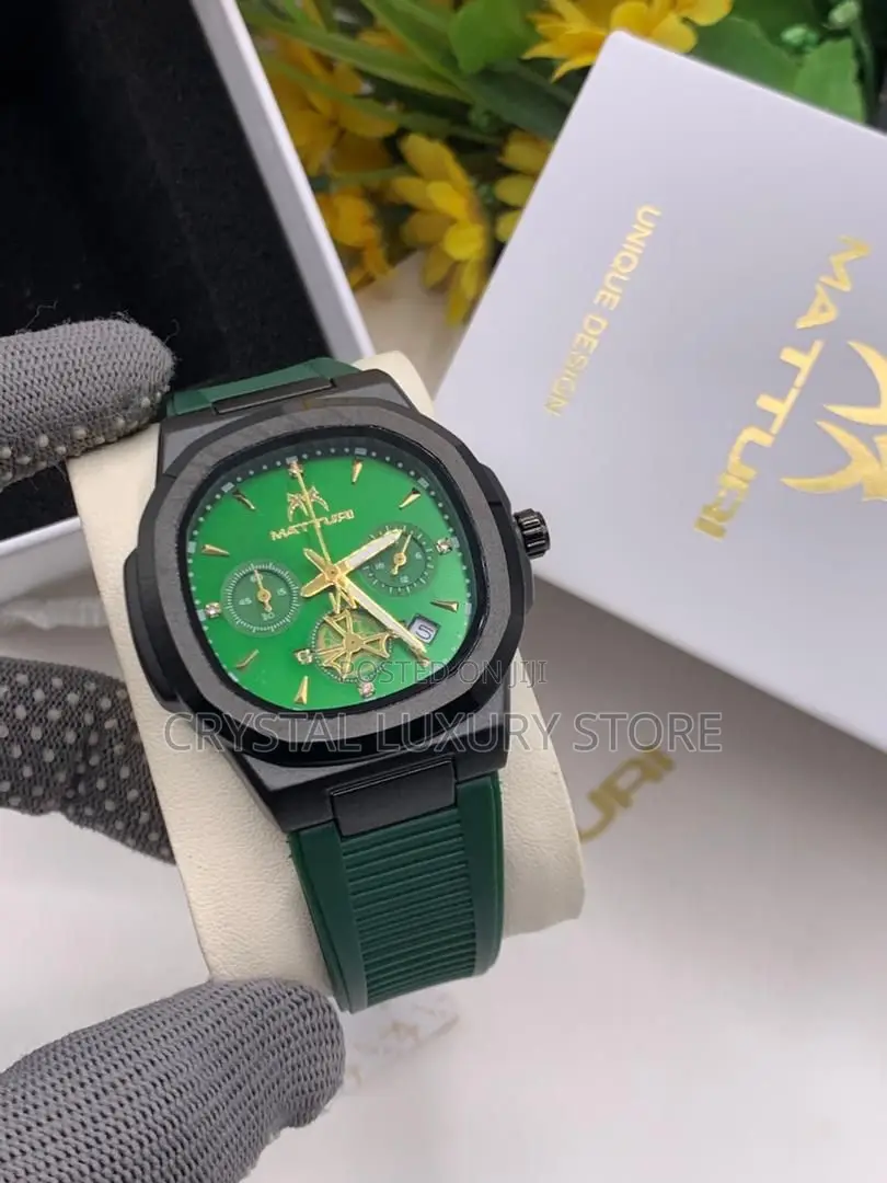 Matturi Quality Men Rubber Strap Wristwatch