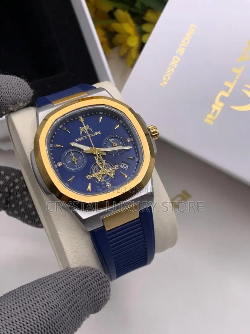 Matturi Quality Men Rubber Strap Wristwatch